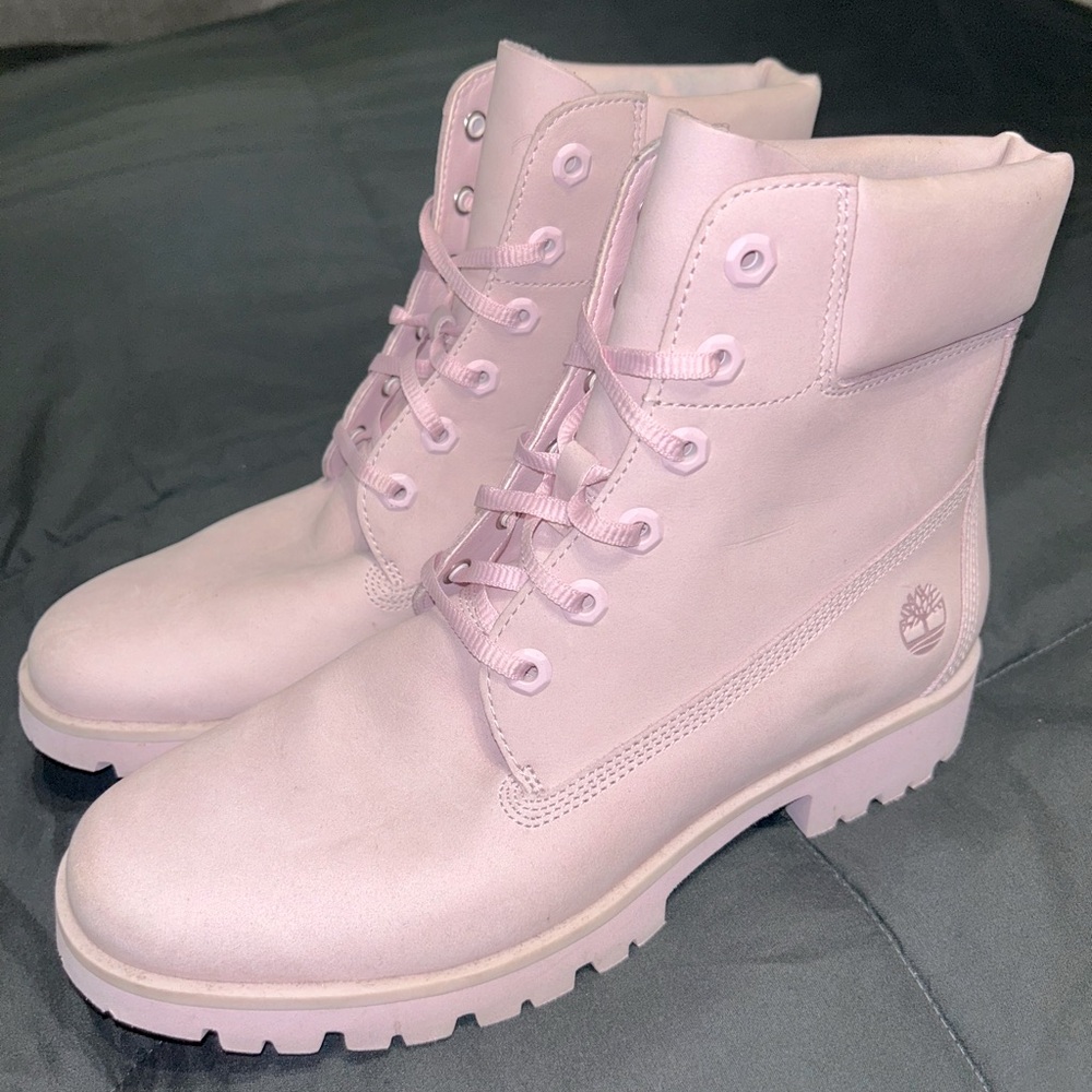 Pink Timberland Boots